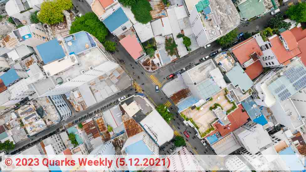 Stadtansicht von oben | Foto: Quarks Weekly (5.12.2021)