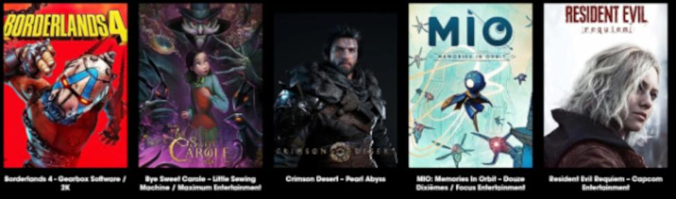 Nominies Best Visuals - gamescom 2025 | Quelle: Koelnmesse