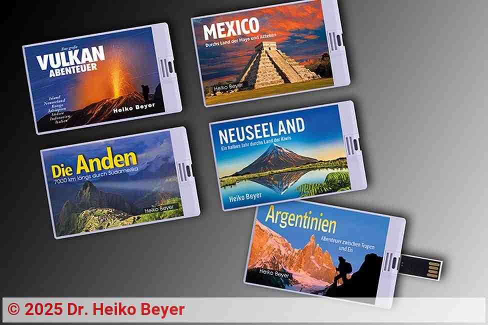 Heikos Reisereportagen auf USB-Sticks im Scheckkartenformat | Foto: Dr. Heiko Beyer