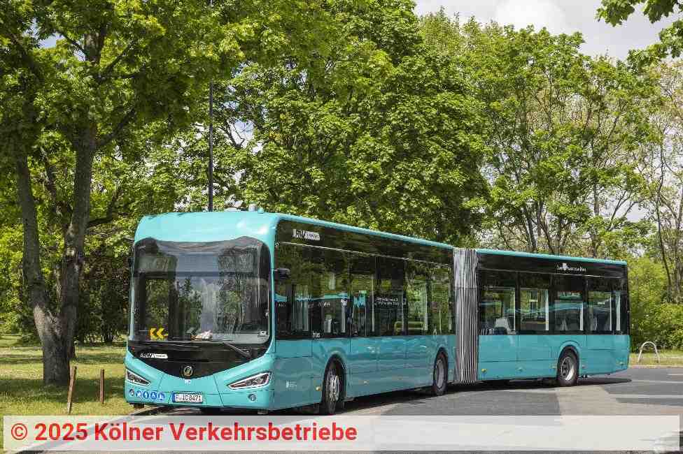 Gelenkbus von Irizar e-Mobility | Quelle: Kölner Verkehrsbetriebe Gelenkbus von Irizar e-Mobility | Quelle: Kölner Verkehrsbetriebe