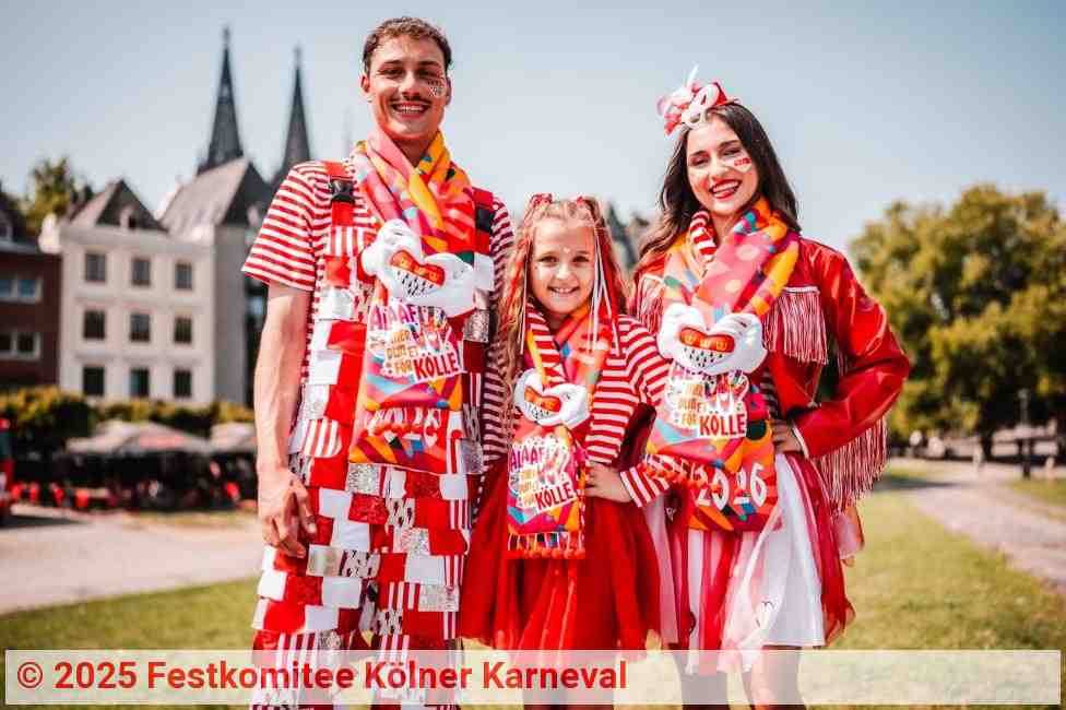 Beispielbild, wie eine jecke Familie 2026 ausschauen könnte | Quelle: Festkomitee Kölner Karneval Beispielbild, wie eine jecke Familie 2026 ausschauen könnte | Quelle: Festkomitee Kölner Karneval