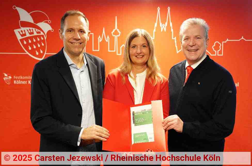 Dr. Dennis Utzerath, Prof. Dr. Silke Schönert und Christoph Kuckelkorn (v.l.n.r.) | Foto: Carsten Jezewski / Rheinische Hochschule Köln Dr. Dennis Utzerath, Prof. Dr. Silke Schönert und Christoph Kuckelkorn (v.l.n.r.) | Foto: Carsten Jezewski / Rheinische Hochschule Köln