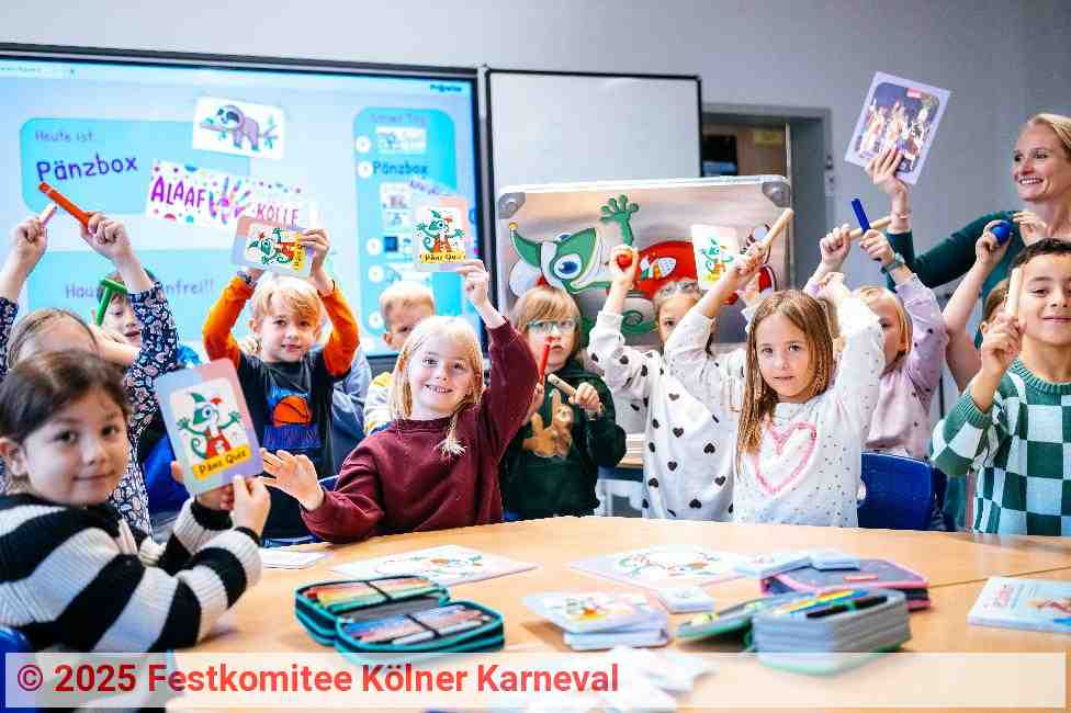 Kinder, die die Pänzbox ausprobiert haben | Foto: Festkomitee Kölner Karneval