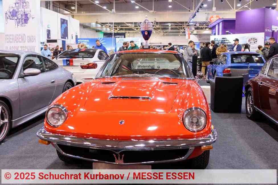 Der Maserati Mistral 4000 ist das schönste klassische Fahrzeug der Essen Motor Show 2025 | Foto: Schuchrat Kurbanov / MESSE ESSEN
