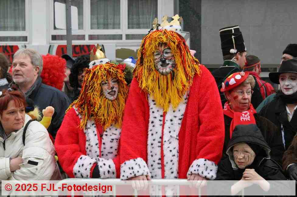 Zwei königliche Löwen beim Jan von Werth Umzug im Jahr 2006 | Foto: FJL-Fotodesign