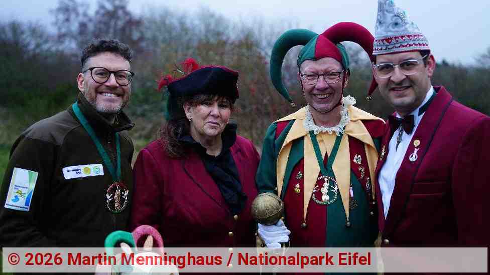 Tobias Wiesen, Angi Meis, Dirk Gemünd, Markus Meyer | Bild: Martin Menninghaus / Nationalpark Eifel