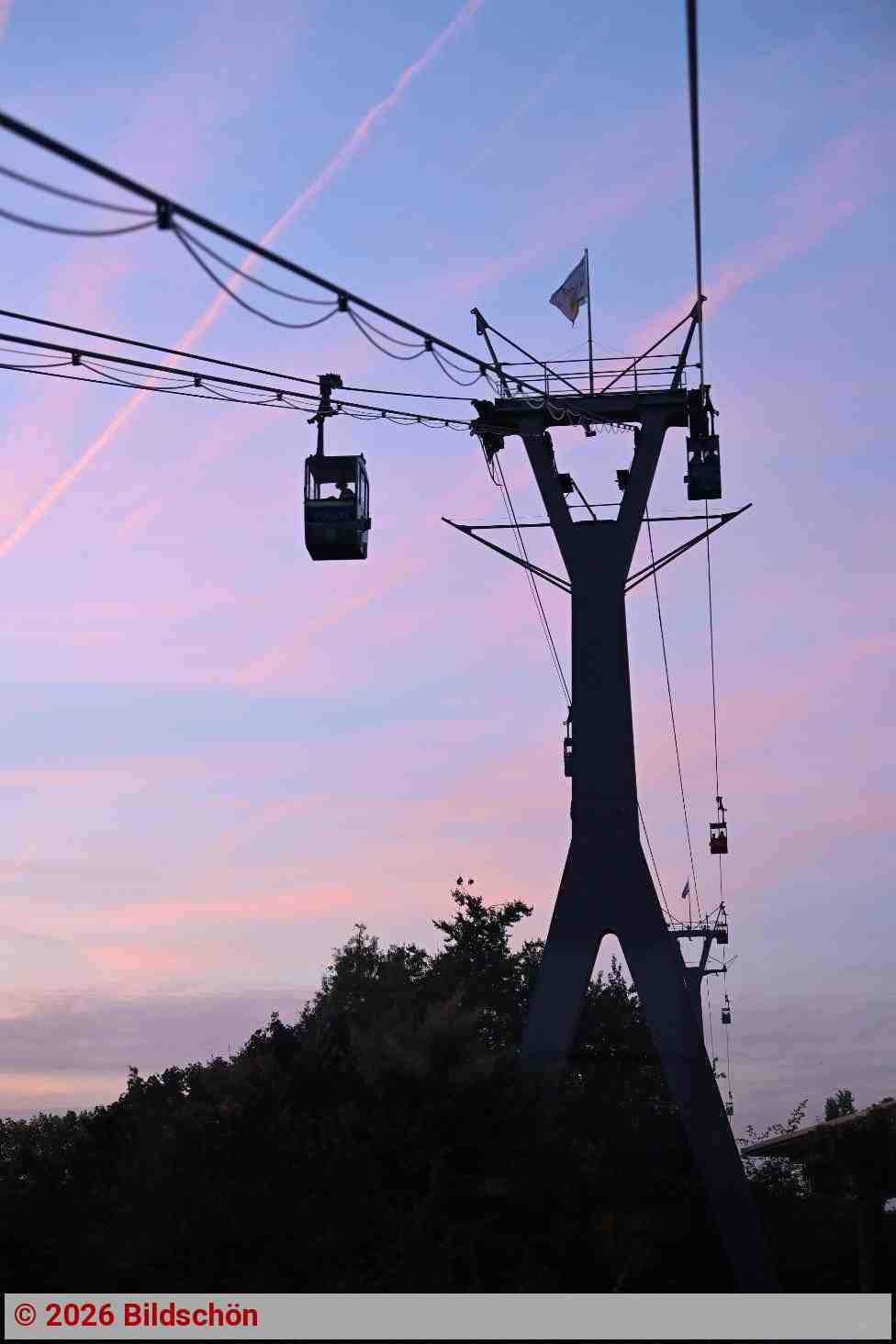 Kölner Seilbahn / Nachtfahrt | Foto: Bildschön