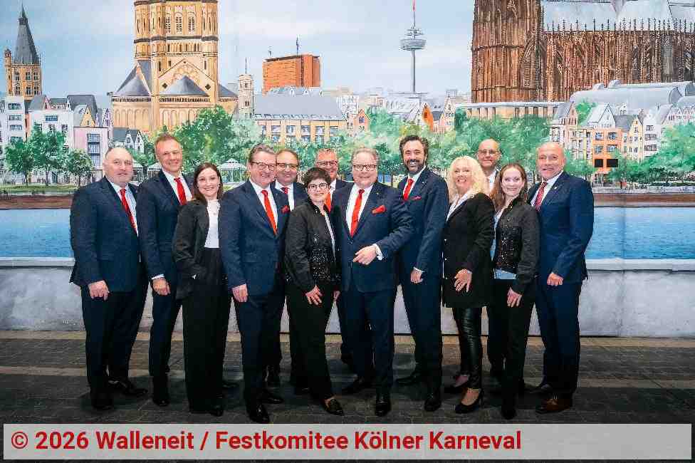 Der neu gewählte Festkomitee-Vorstand um Präsident Lutz Schade | Foto: Walleneit / Festkomitee Kölner Karneval Der neu gewählte Festkomitee-Vorstand um Präsident Lutz Schade | Foto: Walleneit / Festkomitee Kölner Karneval
