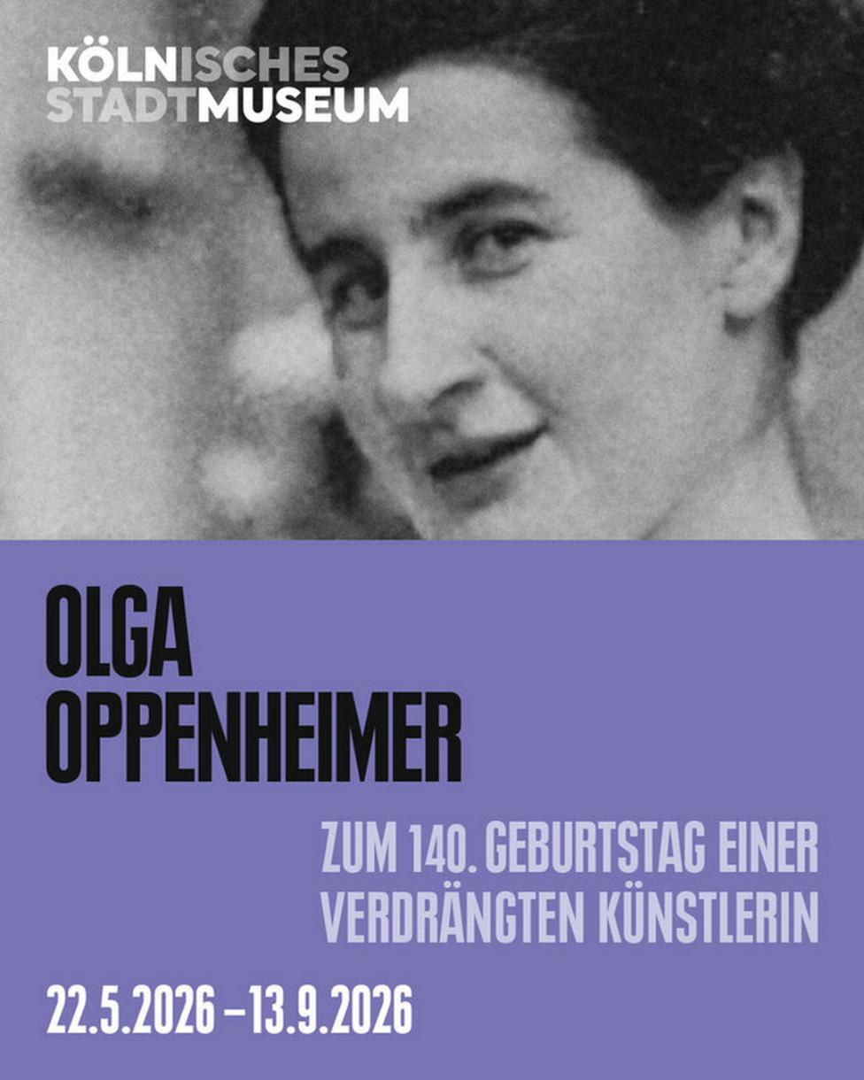 Onlinebanner für die Ausstellung Olga Oppenheimer | Quelle: museen.koeln
