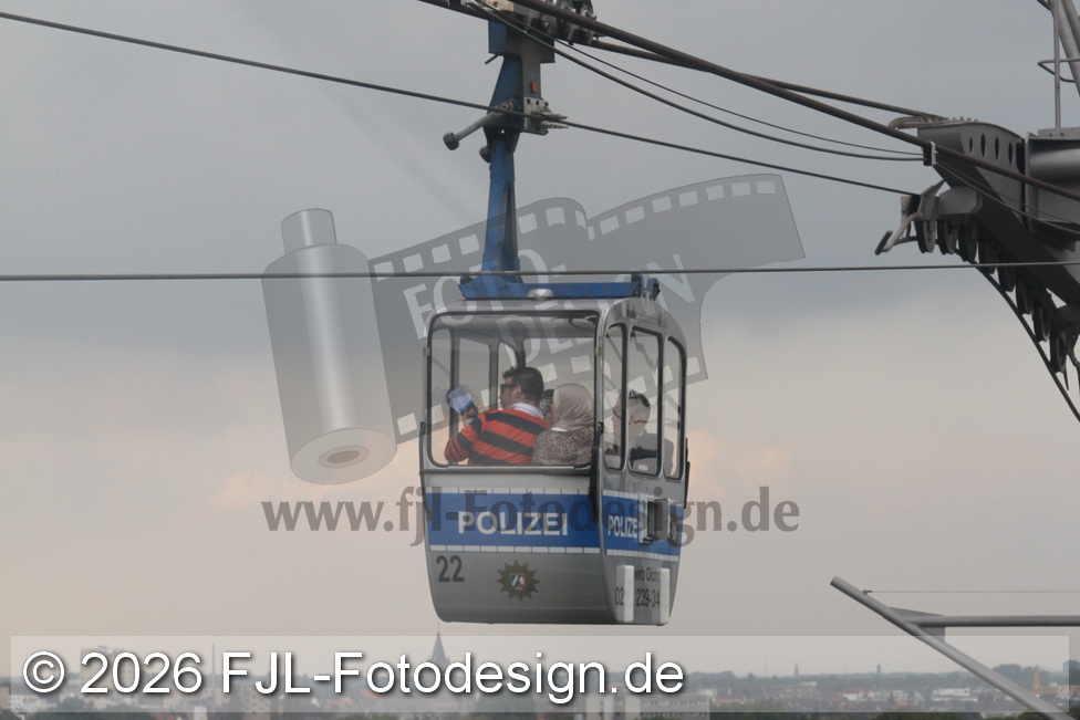 Kölner Seilbahn / Polizei-Gondel | Foto: FJL-Fotodesign.de Kölner Seilbahn / Polizei-Gondel | Foto: FJL-Fotodesign.de