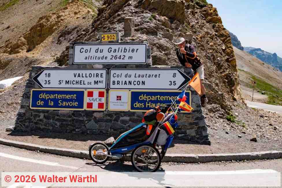 Eine Wanderung durch Europa - Col du Galibier (2642 m ü. NN) | Foto: Walter Wärthl