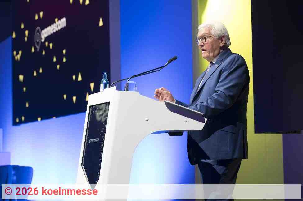 Bundespräsidenten Frank-Walter Steinmeier beim gamescom congress | Quelle: koelnmesse