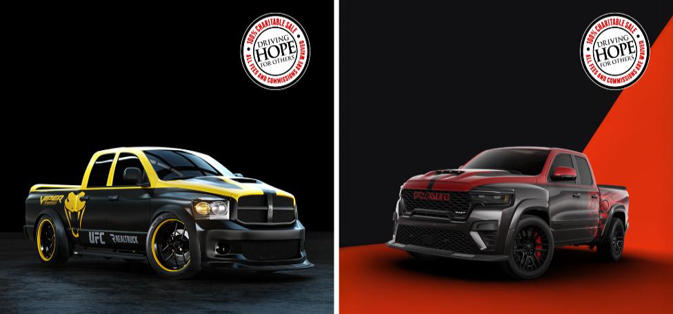 Zwei Championship-Style Trucks von Ram, UFC und RealTruck | Quelle: TimePiece PR